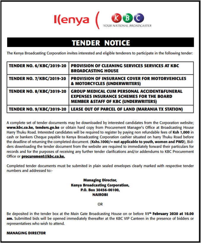 10 - Tenders Kenya